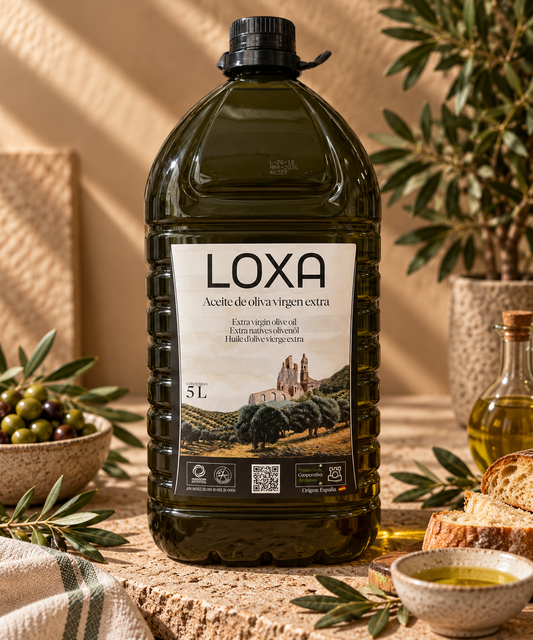 Aceite de Oliva Virgen Extra Loxa en formato 5 litros